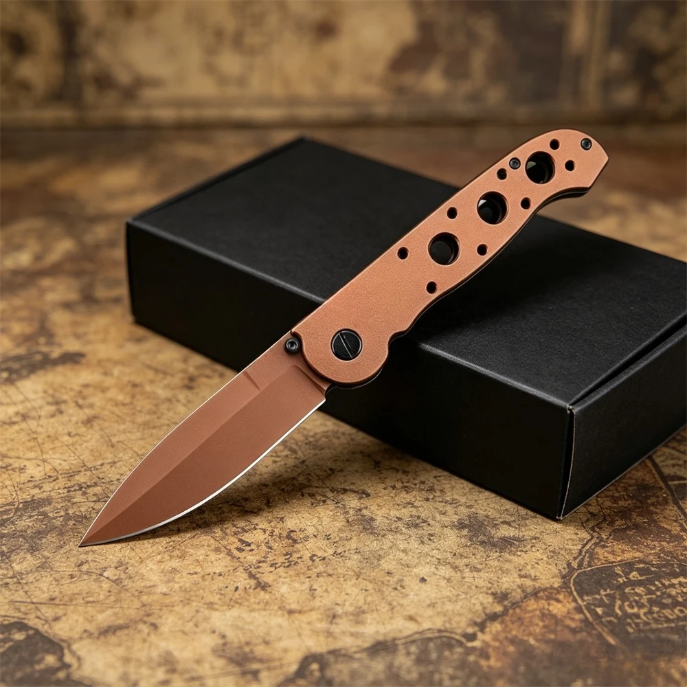 

CR M16 Pocket Folding Knife with High Hardness D2 Steel Blade and Premium Nylon Fiber Handle, Multifunctional Outdoor EDC Tool