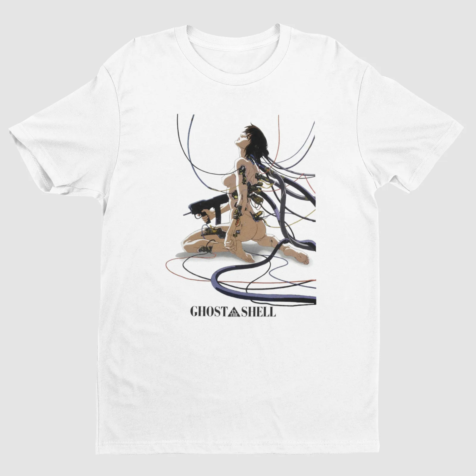 Ghost in a Shell Anime Film Premium T-shirt | Original Key Art V1 | Unisex Oversized T-shirts for Women/Men Clothing