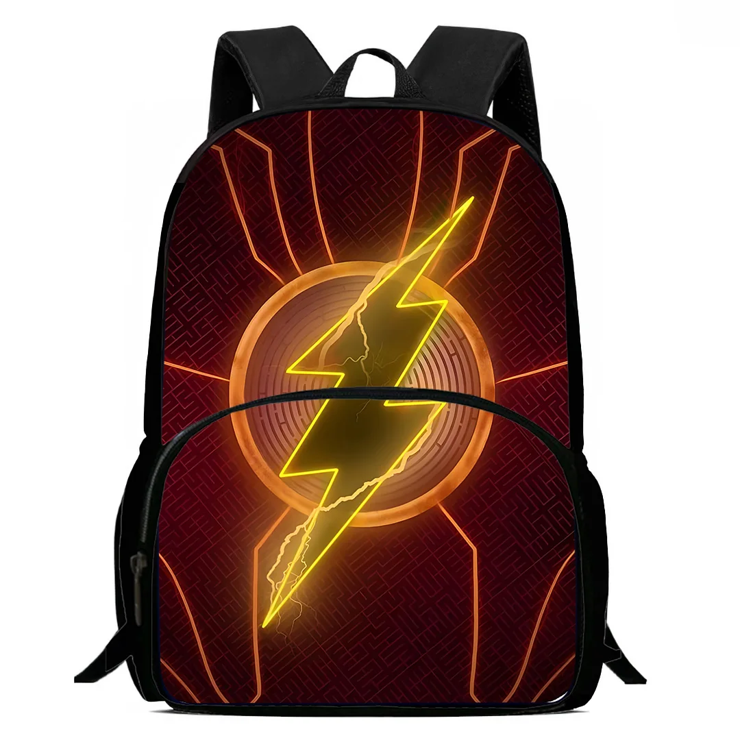 Backpacks Cartoon Supers Flash Boys and Girls Student Birthday Gift Child School Bags Large Capacity Camping Durable Rucksack