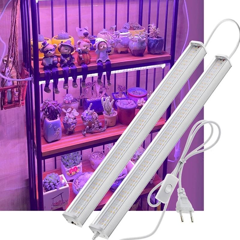 1-6PCS Full Spectrum Sunshine LED Growing Lights for Greenhouse Plants Veg Flowers Fill Light Soilless Cultivation Lamps T12 HOT