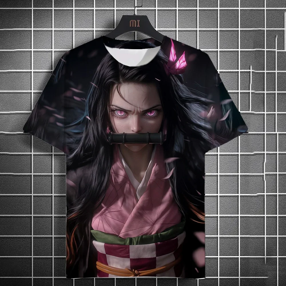 

Men's and women's summer fashion high quality 3d printing anime print t-shirt casual polyester round neck casual short sleeve