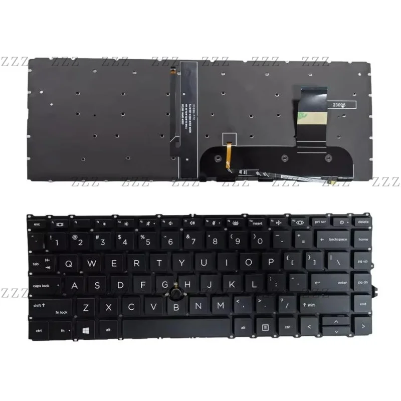 ZZ New For HP EliteBook 840 G7 845 G7 840 G8 845 G8 Keyboard US Pointer backlit