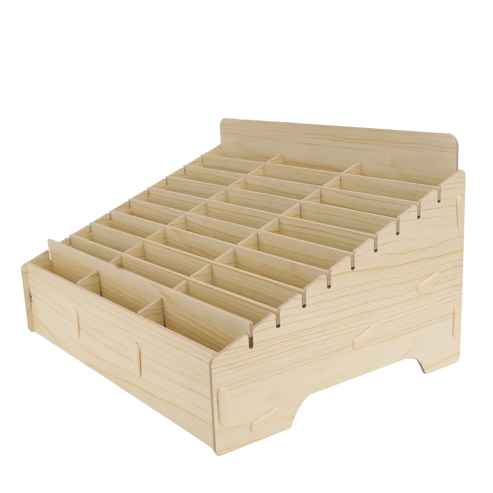 Mobile Phone Storage Box Meeting Room Cell Rack Display Wooden for Meetings Case Multi-grid