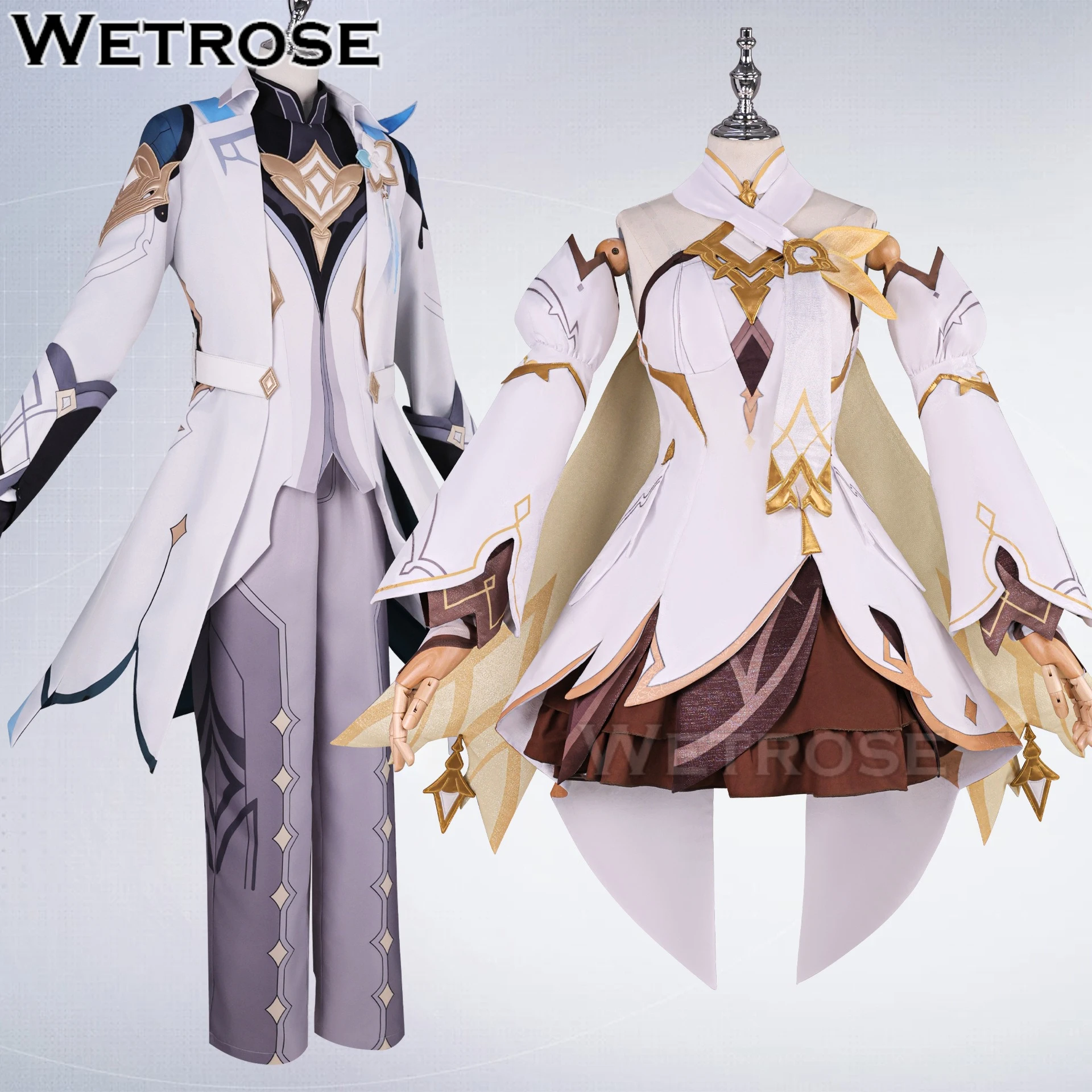 【Wetrose】Pre-ordenar el disfraz de cosplay del juego Genshin Impact As Heaven and Earth Are Made Anew Aether Lumine