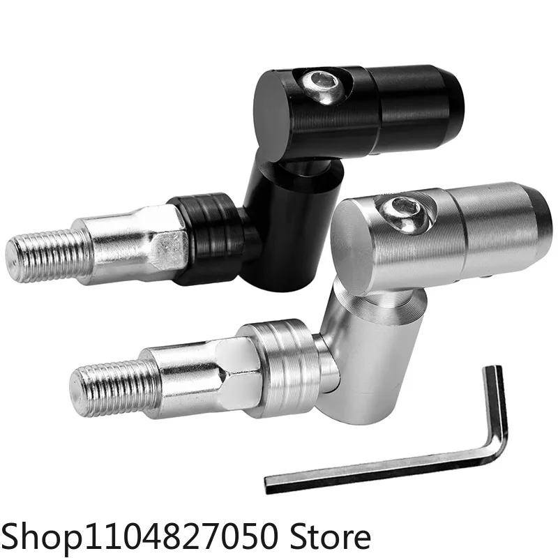 Аксессуары для модификации мотоцикла, зеркальный стержень из алюминиевого сплава с ЧПУ, складной кронштейн, винт 360° °   вращающееся фиксированное винтовое сиденье зеркала