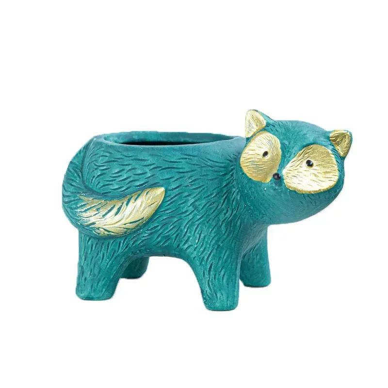 Cute Animal Flower Pot Decoration Living Room Dining Table Creativity Meaty Flower Pot Ceramic Crafts Modern Home Decoration Art