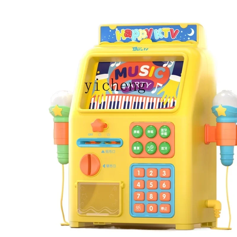 

Tqh Children's Karaoke Karaoke Machine with Microphone Audio Integrated Microphone