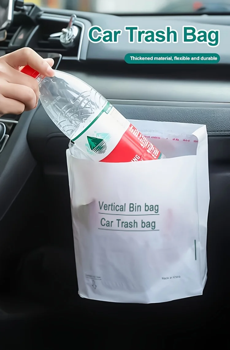 140/80 Stück Einweg-Müllbeutel für Autos, Kotbeutel, Größe 8,07 Zoll x 9,84 Zoll. Diese Taschen wurden verbessert und verstärkt, was sie langlebiger macht. Geeignet für verschiedene Umgebungen, wie Autos, Küchen, Schla – Detail 12