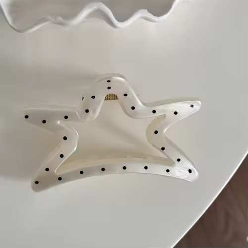France Style Women Senior Large Black Wave Dot Design Hair Claw Barrettes Girl Fashion Hair Clip Sweet Hair Accessories Headwear - Image 11