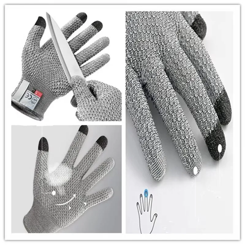 5-Level Anti Cutting Touch Screen Anti Cutting Gloves, Glass Kitchen Food Grade Slaughter and Fish Killing Anti Cutting Gloves - view 5