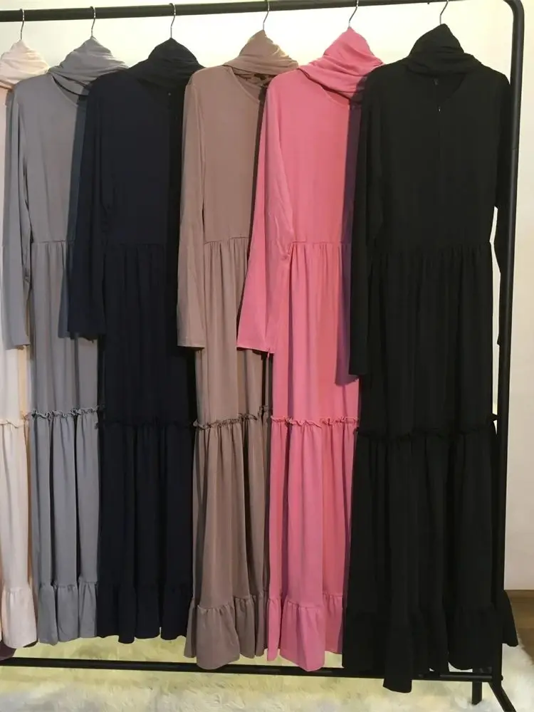 Ramadan Eid Khimar Abaya Damen Dubai Islam Frauen Muslim Hijab Modest Kleider Kebaya Kaftan Robe Musulmane Kaftan Marocain Femme