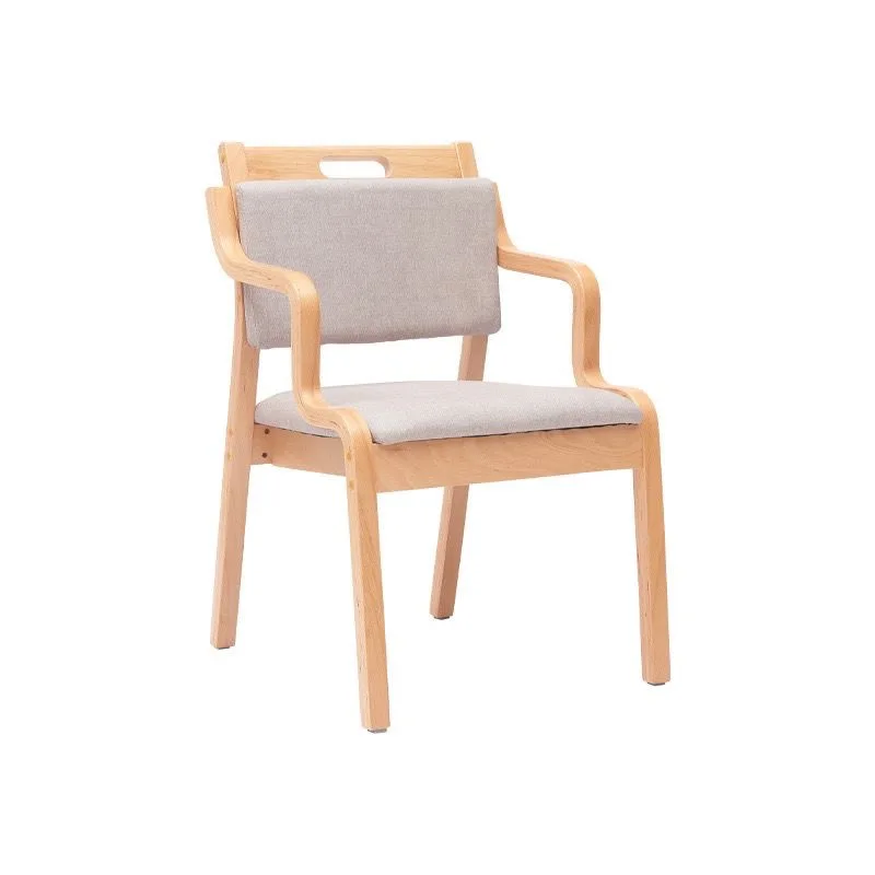 Solid wood nursing home dining chair, household simple computer chair, back chair c