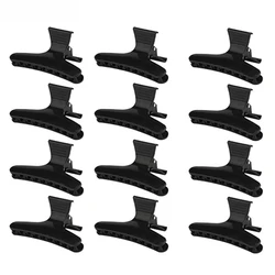 12Pcs Hair Clips Pro Barber Styling Sectioning Haircut Hairpin Barbershop Hairdressing Clamps Claws Salon Household Styling Tool
