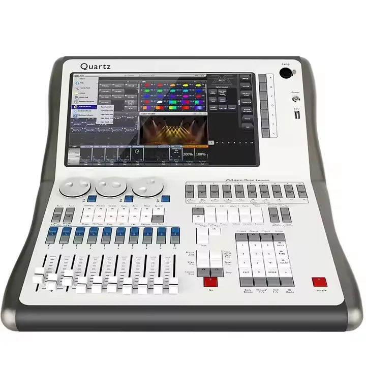 Titan V18 V17 V11.3 Tiger Touch DMX512 Quartz Console Stage Light Controller With Flight Case For Event Nightclub Bar Live House
