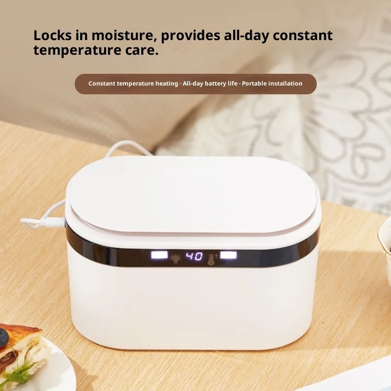 المحمولة USB الطفل مسح دفئا منديل صندوق التدفئة المنزل/سيارة الطفل الرطب مسح سخان دفئا مع شاشة LED موزع المناشف المبللة #2