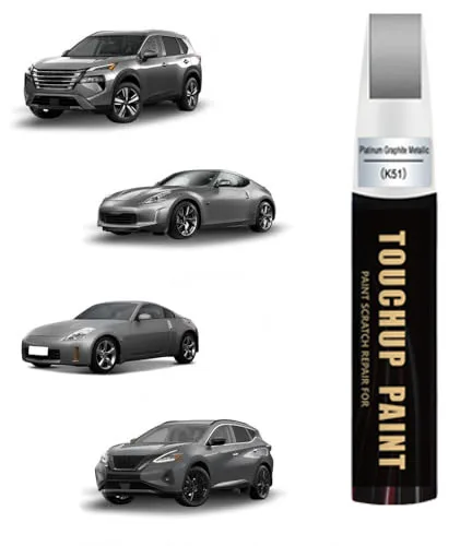 K51 Platinum Graphite Metallic Touch Up Paint Compatible with Nissan Exact Match Touch Up Paint Car Scratch Repair