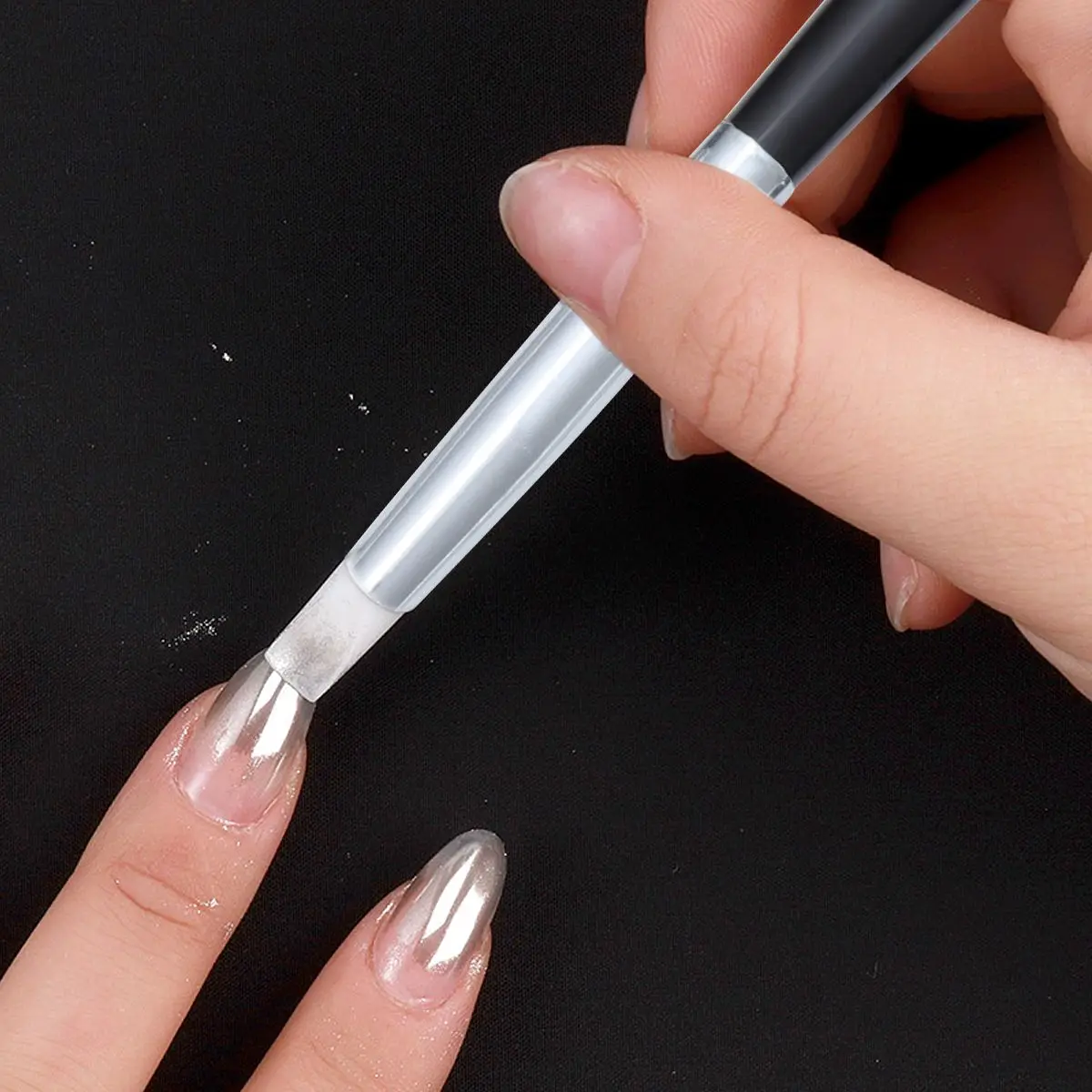 5-delige duurzame siliconen nail art penborstelset Lichtgewicht professionele nagelvoeringborstels Dubbele kop manicureset voor detaillering
