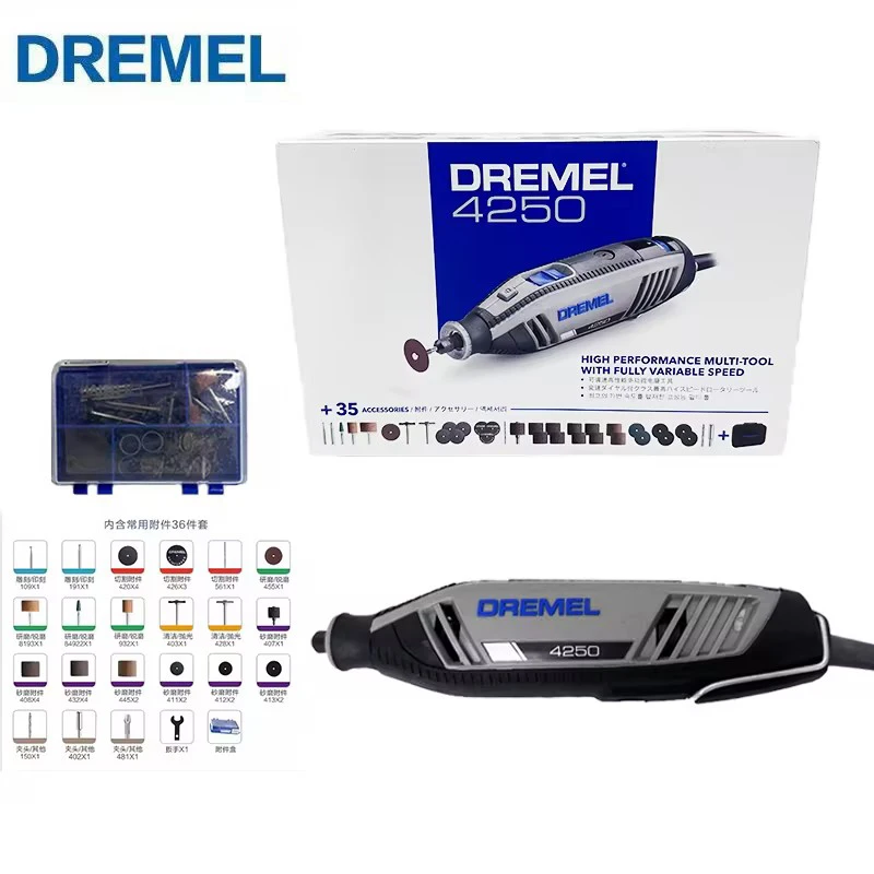 Dremel 4250/N35 Electric Grinder High-performance Home DIY Angle Grinder for Engraving and Carving Grinding Cutting Sanding