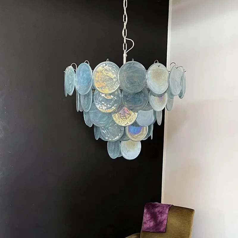 Light Luxury Italian Living Room Crystal Chandelier Hall Main Light Nordic Bedroom Designer Creative Glass French Lighting
