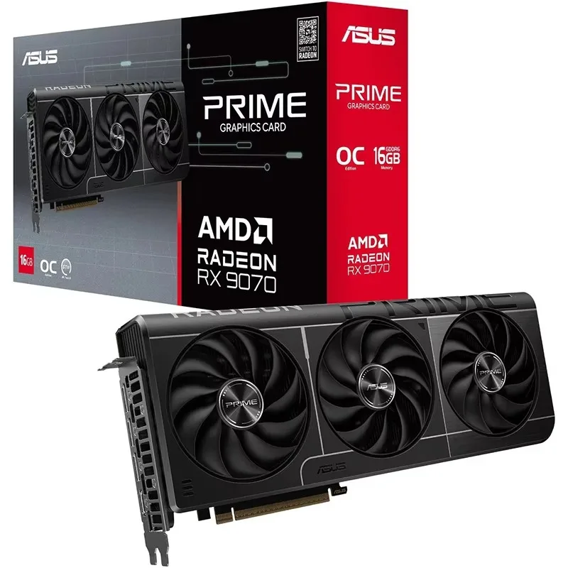 

Видеокарта PRIME-RX9070-O16G 256-бит GDDR6 PCI Express 5.0 RDNA 4 AMD PRIME Radeon RX 907016 ГБ