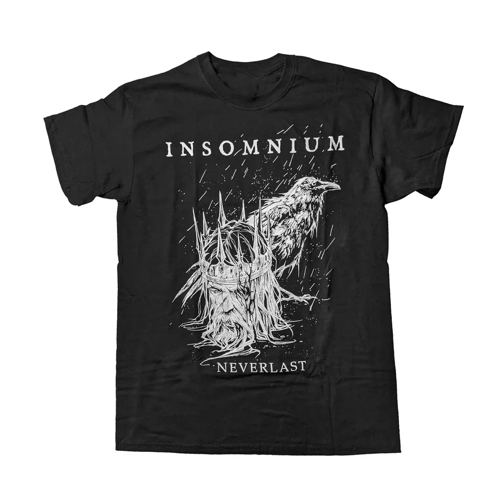 

Insomnium band Neverlast album black T shirt S 5Xl TA5819