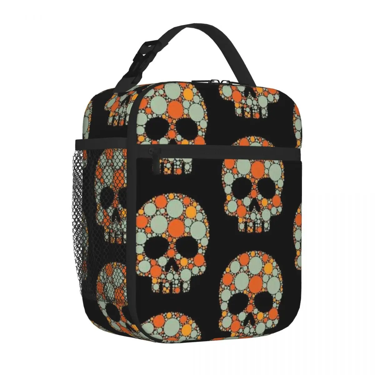 Bestselling International Dot Day Fall Autumn Pumpkin Polka Dot Skull Camouflage Compact Lunch Bag Weight Loss Diet Thermal Tote
