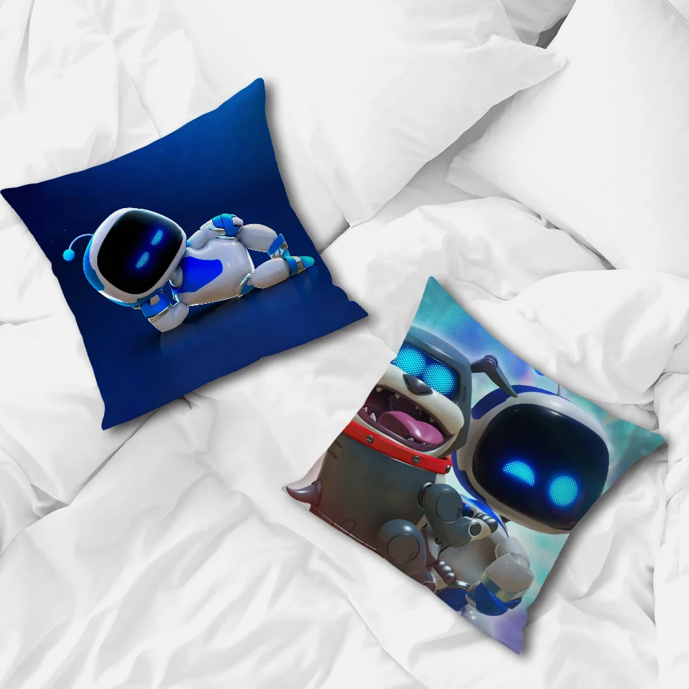 Bot Game  Pillow Case For Sofa Bedroom Living Room Office Bedside Table A-AstroS Backrest Cushion Printing Square