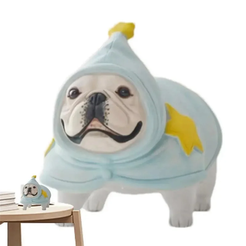 

Статуя французского бульдога, интересные ремесленные скульптуры, декоративные украшения для домашнего декора, украшения для стола, декор стола-Y78A