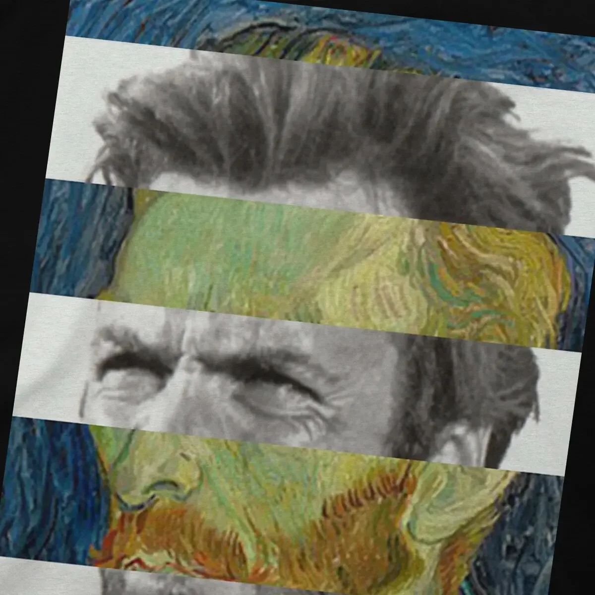 Vincent Van Gogh Post-Impressionistyczny Malarz Męska Koszulka Autoportret Clint Eastwood Indywidualność T Shirt Oryginalny Nowy Trend