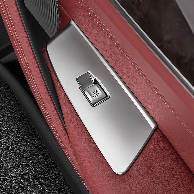 

Carbon Pattern Car Window Glass Lifting Button Panel Frame Cover Trim Decoration For BMW 5 Series G30 2018-2022 LHD Accessories