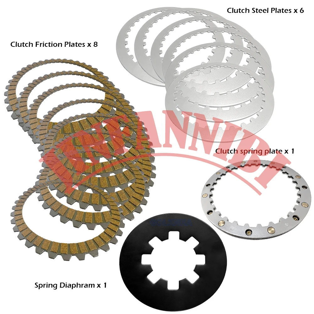 For Harley Iron 883 1200 2010-2022 #37911-90 Complete Clutch Plates Kit Set
