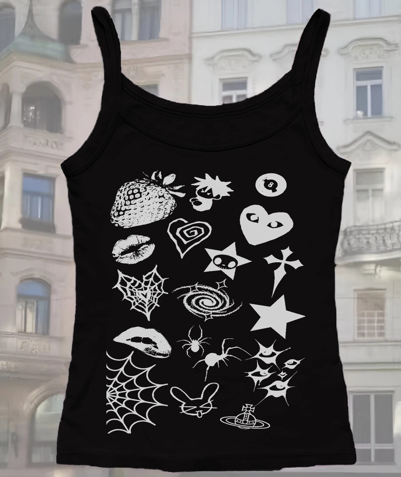 

Crop Tops Y2k fashion Vintage vest Women 90s Clothes Women's sexy Aesthetic Clothing street Trashy Y2k 2000s Harajuku Emo girl