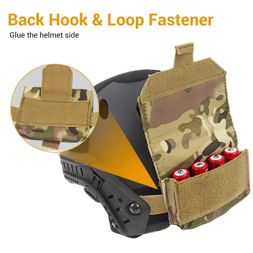 

YFASHION Helmet Battery Pack Case Counterweight Pouch Balance Weight Bag For Airsoft Outdoor Compatible For OPS / FAST / BJ / MH