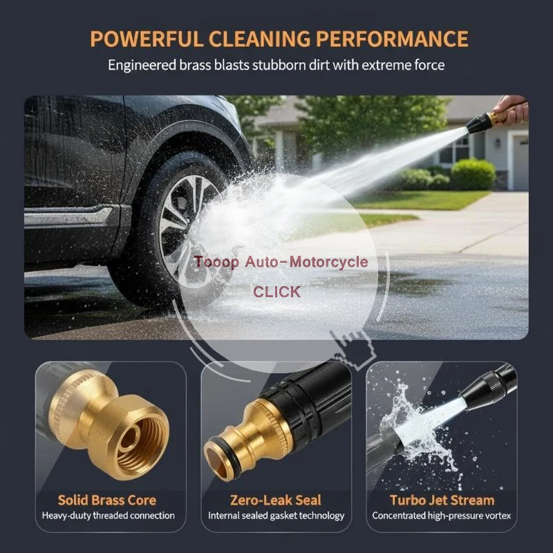 High Pressure Garden Hose Sprayer Multifunctional Water Nozzle for Car Wash Bike Cleaning Yard Watering Home Use