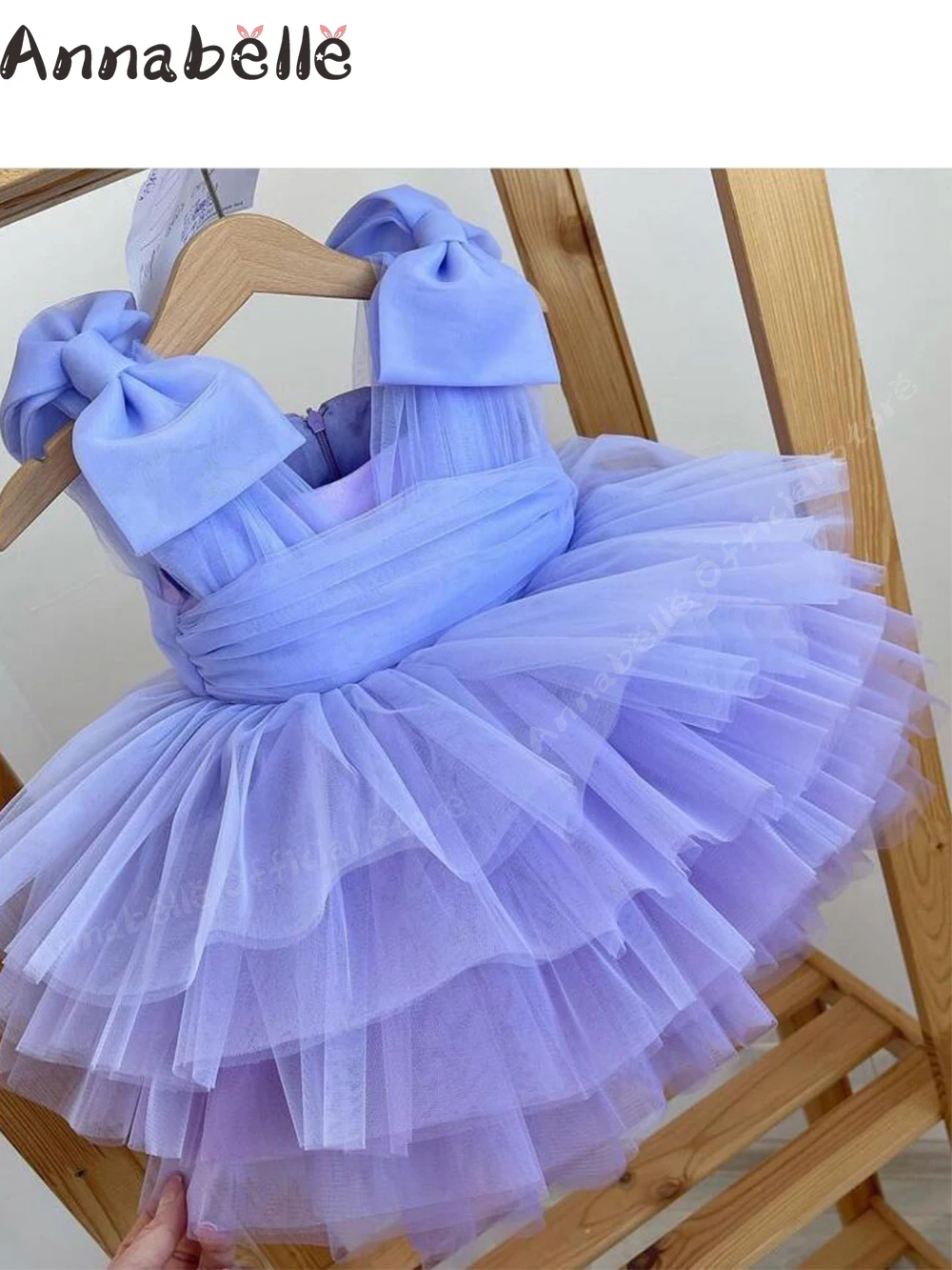 Annabelle Cute Multi-layer Princess Poncho Dresses Flower Wedding Party Dresses For Weddings Girl Elegant  Set