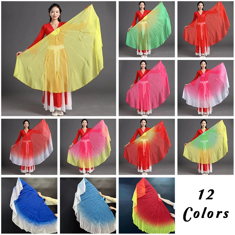 

Fishbone Fan Veil Cartilage Big Size Soft Flowy Opening Dance Props Adults Stage Performance Event Show Costume Worship New