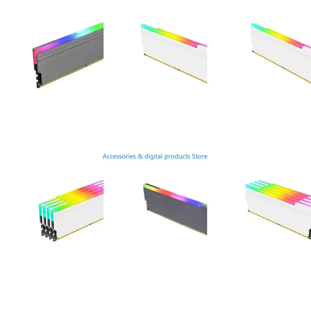 77JD Heat Sink with 5V 3PIN ARGB Backlighting Heatsink For DDR4 DDR3 Desktop Computer