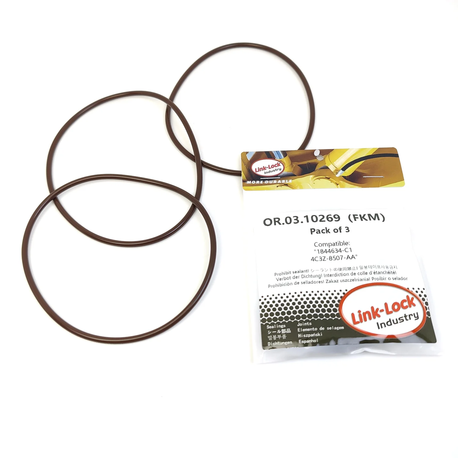 

3PCS OR.03.10269 FKM Viton Sealing O-Ring Kit of Water Pump 1844634-C1 4C3Z-8507-AA for Ford USA-6.0HU2U 99Y4 99R4 T60DV0I