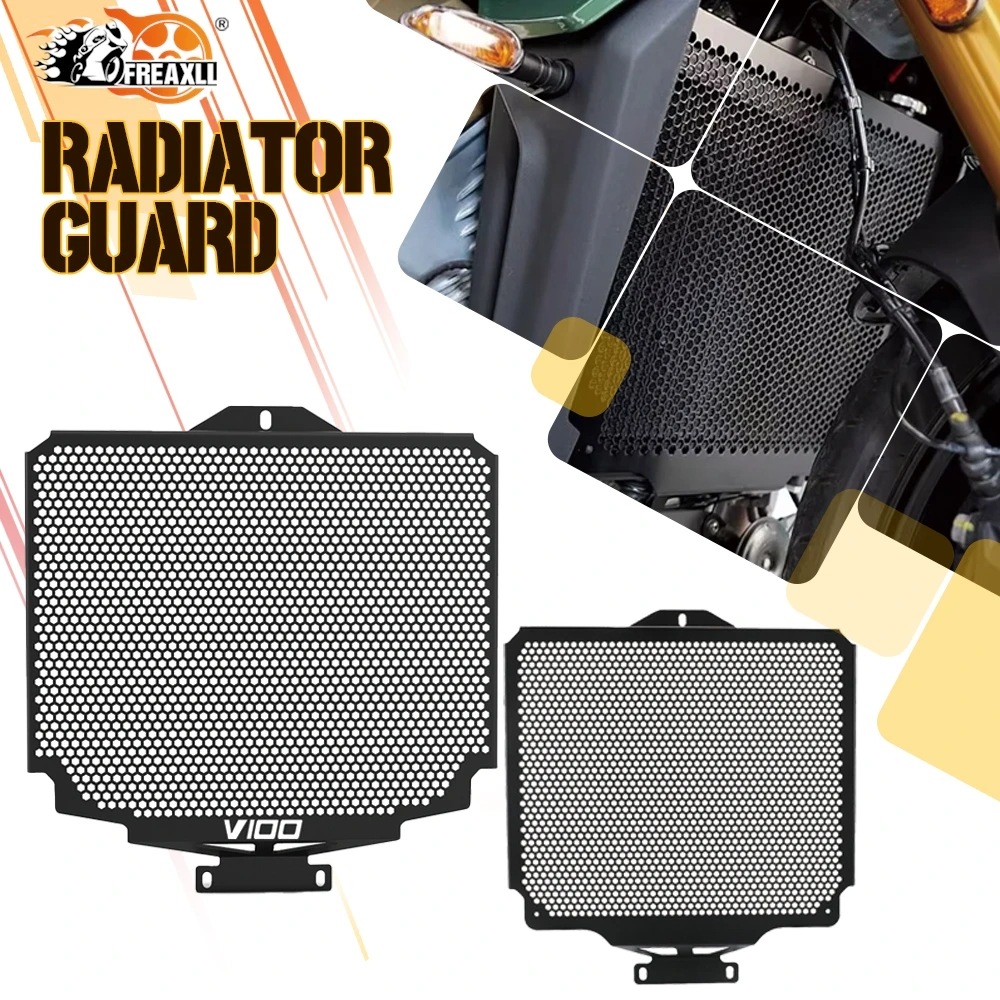 For Moto Guzzi V100 Mandello V100S V100 S 2022 2023 2024 2025 Radiator Guard Cooler Cover Motorcycle CNC Grille Protection Part