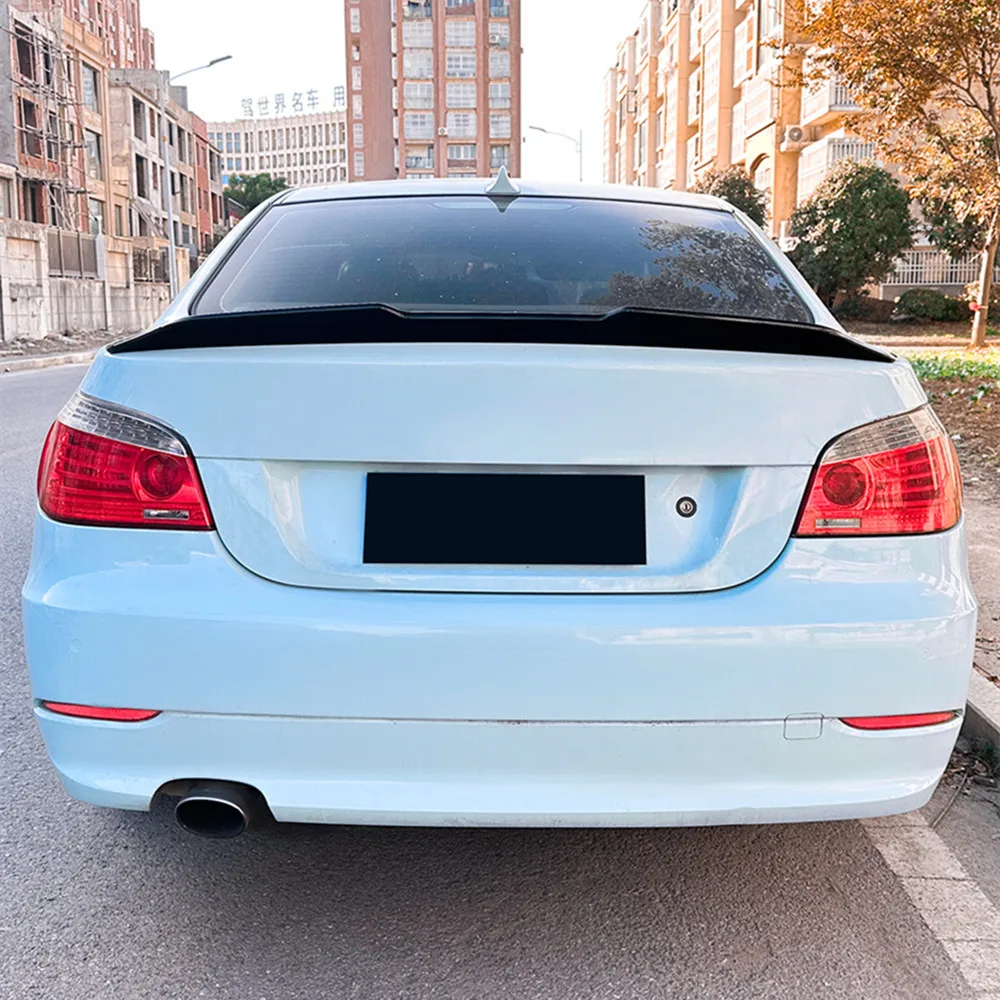 For BMW 5 Series E60 M5 520i 525i 528i 2004 05 06 07 08 09 10 PSM Style Rear Trunk Lid Spoiler Wings Car Exterior Accessories - Image 2