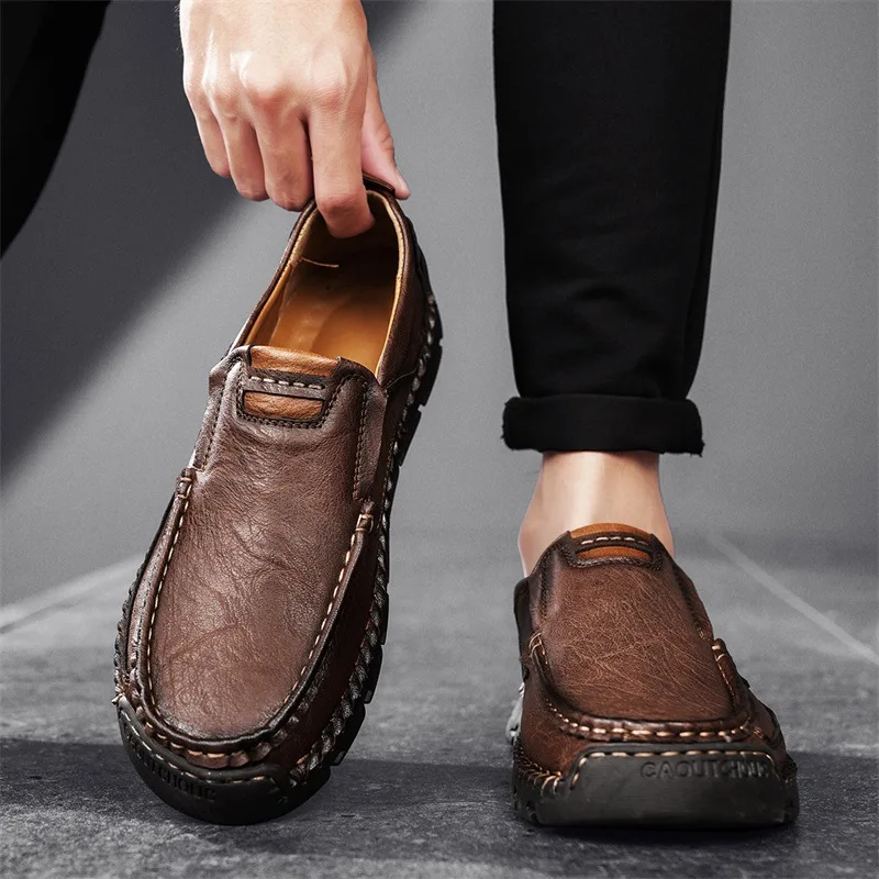 

Mens Loafers Breathable Slip on Italian Driving Shoes Chaussure Homme Men Handmade Casual Shoes Designer Loafers Men