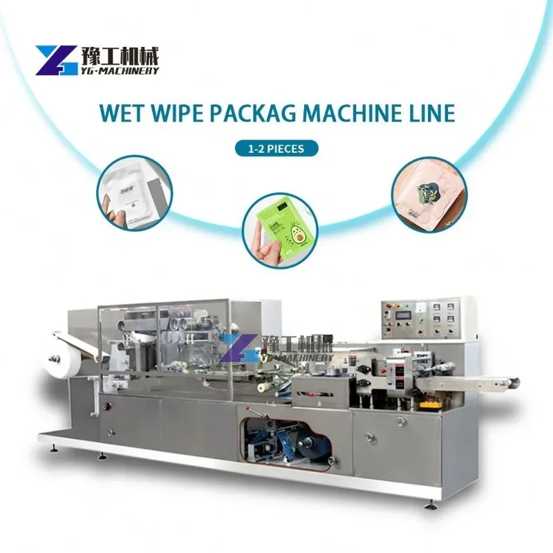 High Speed Desinfektion Wipes Cutting Machine Wet Wipes Machine Manufacturing Single Sachet Wet Wipe Tissue Making Machine