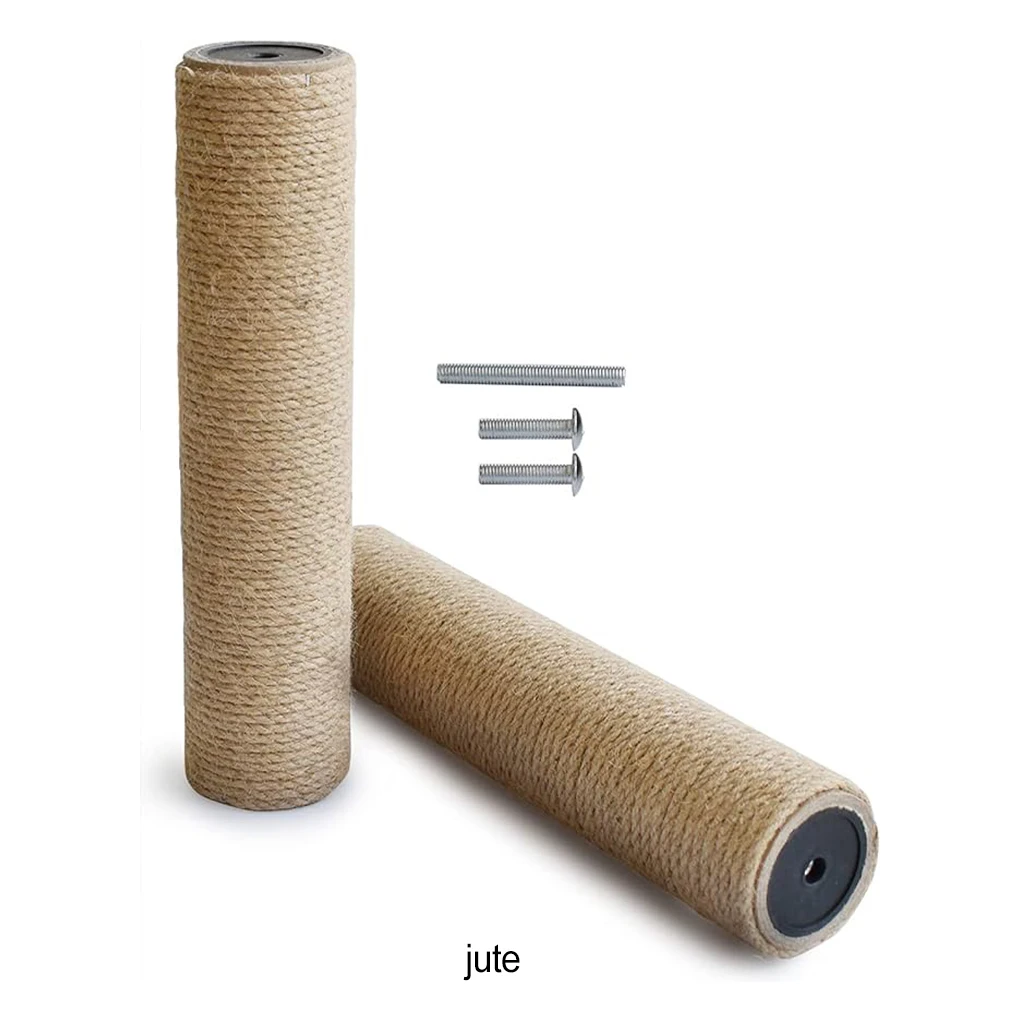 2pack/lot Stable Structure Replacement Scratching Post For Cat Natural Hemp Rope Easy To Install