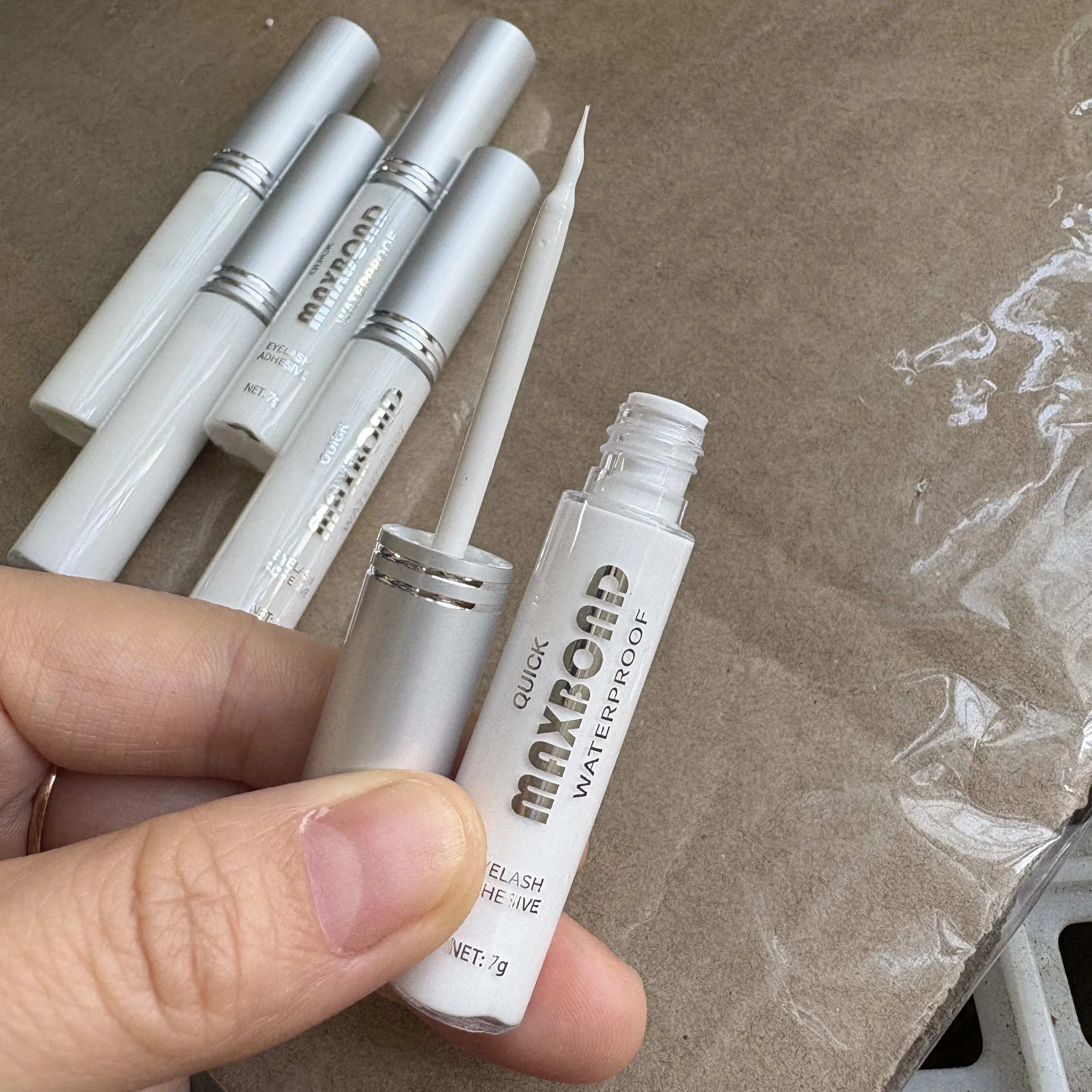 2개 빠른 건조 오래 지속되는 스테레오타입 속눈썹 접착제 설페이트 프리 방수 속눈썹 접착제 민감한 눈 및 매일 사용용 * #