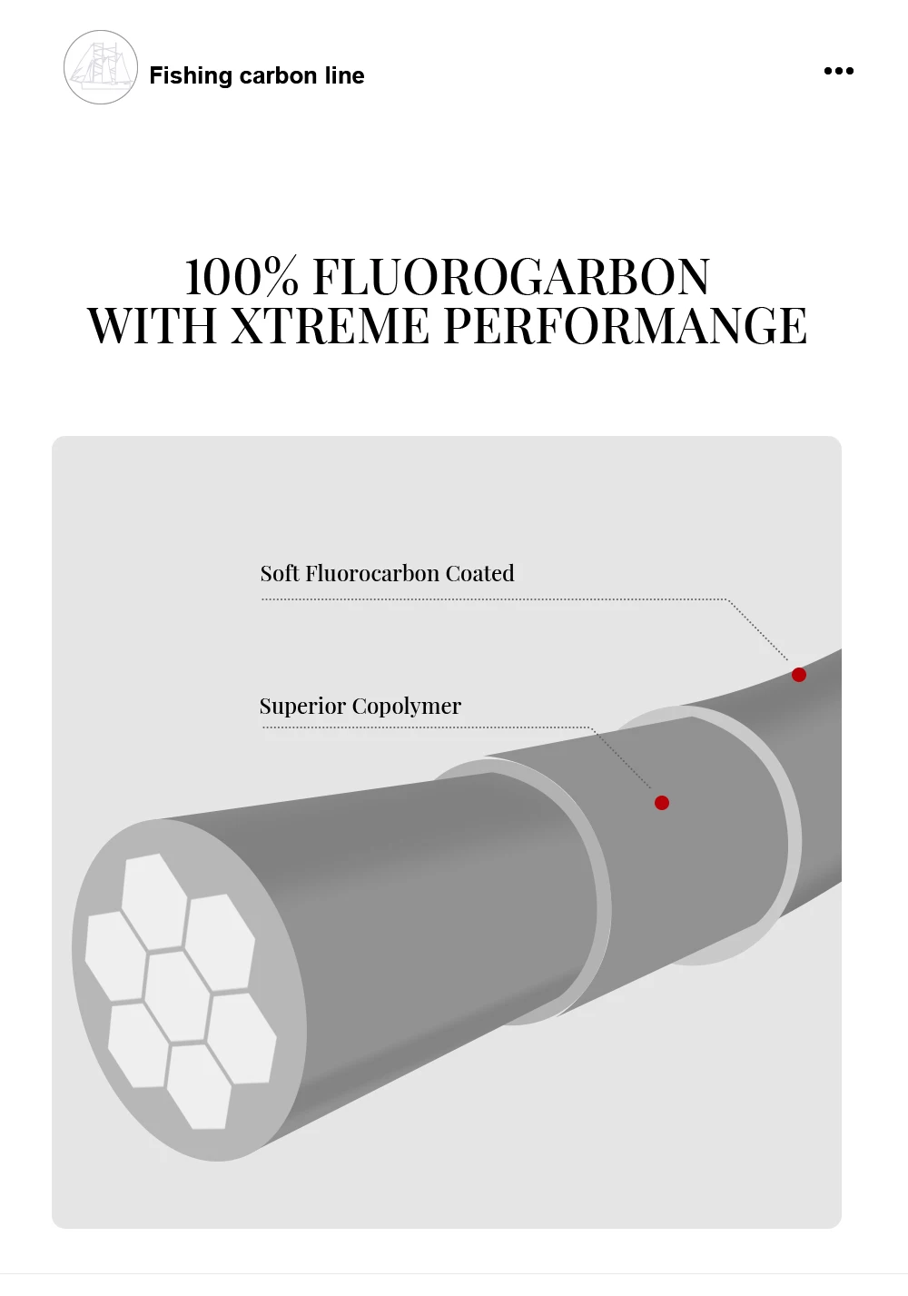 FTK 100 m 100 % Fluorkohlenstoff-Angelschnur, japanische importierte Kohlefaserschnur, 2,27–11,36 kg, sinkende Monofilament-Schnur, Meeresangeln – Detail 5