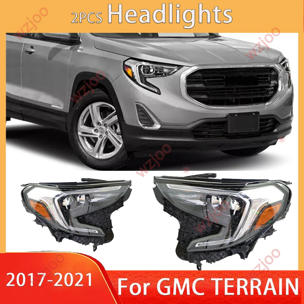 

Автомобильные фары для GLC TERRAIN 2017-2021, фары, светодиодные дневные ходовые огни, динамические ксеноновые лампы с двумя линзами, передняя фара ﻿
