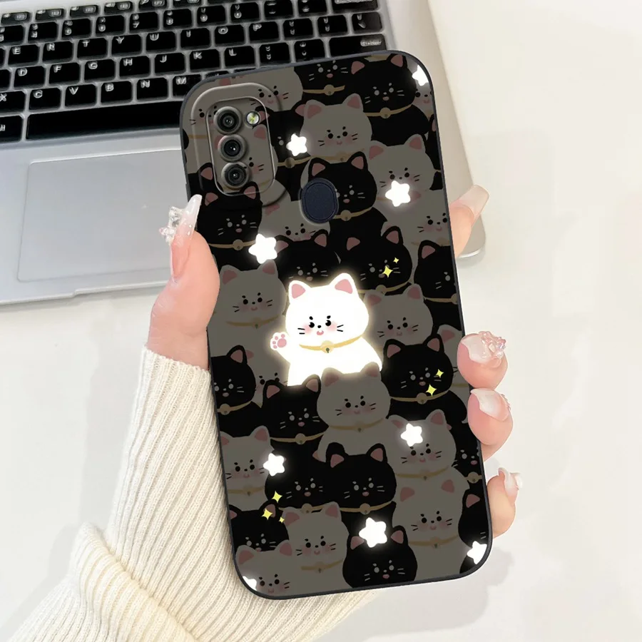 For Samsung A11 Galaxy A115F Case A11 M11 Cute Panda flower Funda Soft Silicone Len Proective Shell For SamsungA11 A 11 Housing