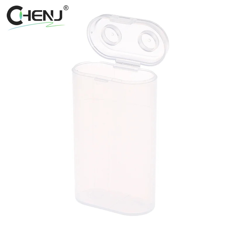 1Pcs Portable Carrying Box 18650 Battery Case Storage Acrylic Box Clear Transparent Plastic Safety Box For 2pcs 18650 Battery