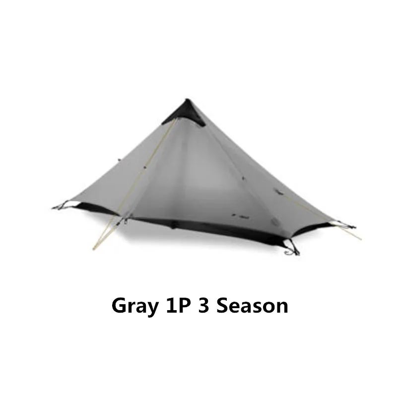 Neues FLAME'S CREED Lanshan 1-Personen-Outdoor-Ultraleicht-Campingzelt Single Man 3/4 Saison Professionelles 15D-Silikon-stangenloses Zelt