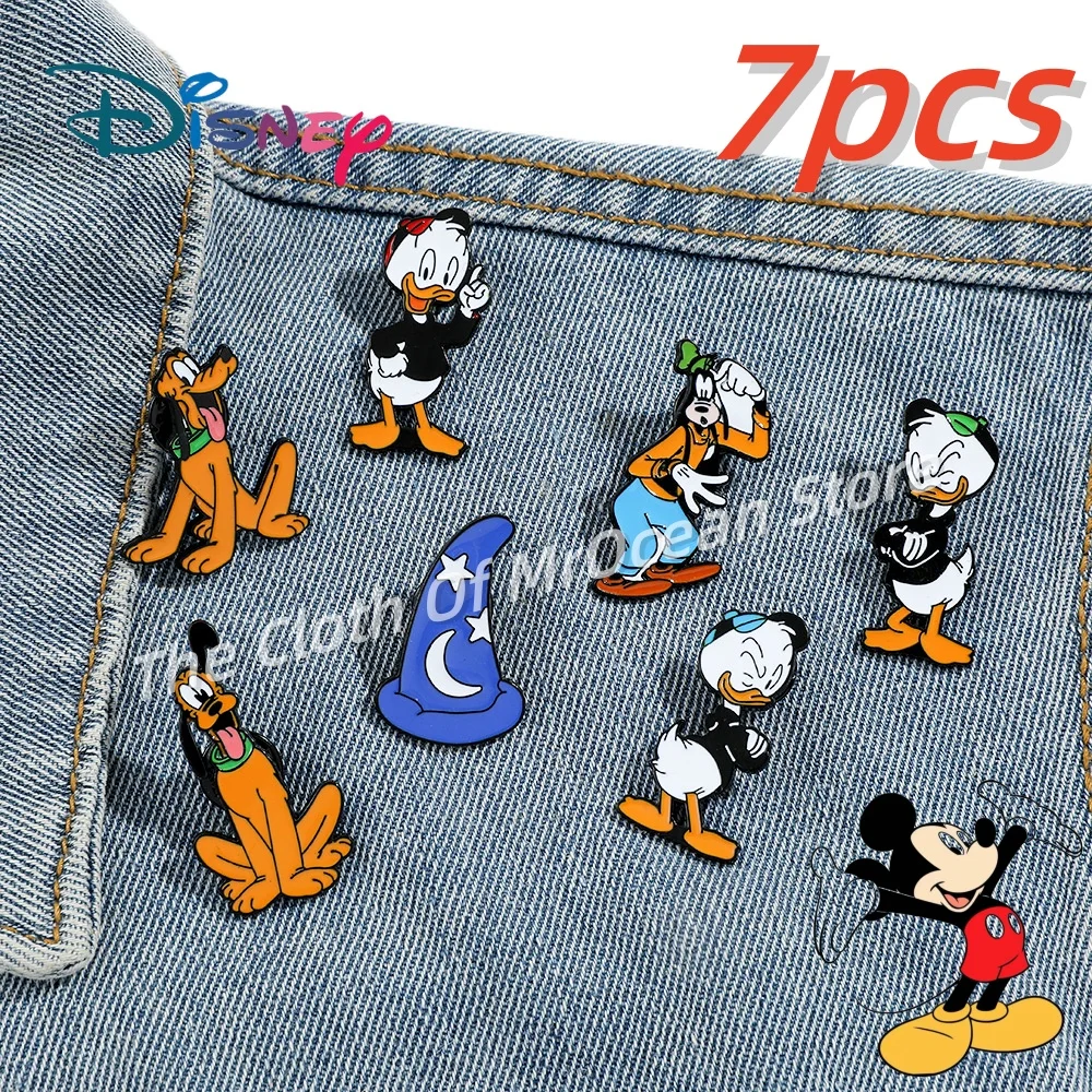 

Disney New Cartoon Donald Duck Brooch Goofy Dog Metal Badge Accessory Alloy Drip Pin Clothing Trim Brooches Fashion Jewelry